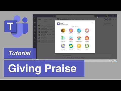 Giving Praise in Microsoft Teams