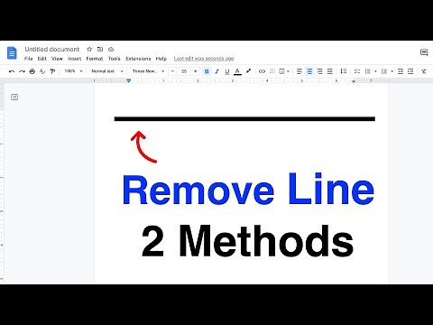 How To Remove Horizontal Lines in Google Docs