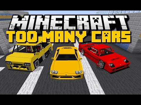 Minecraft: FLANS CARS MOD (Ferrari's, Lamborghini and More) Mod Showcase - EP. 3