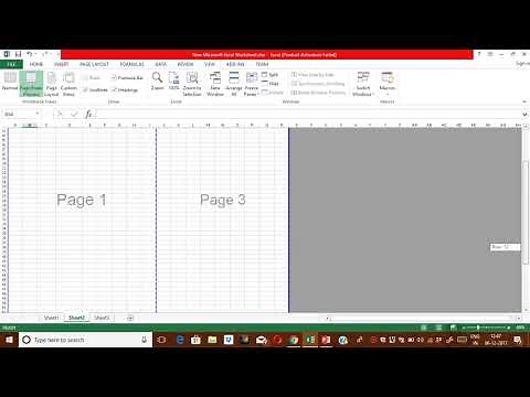 How to Divide pages in MS Excel for Printout