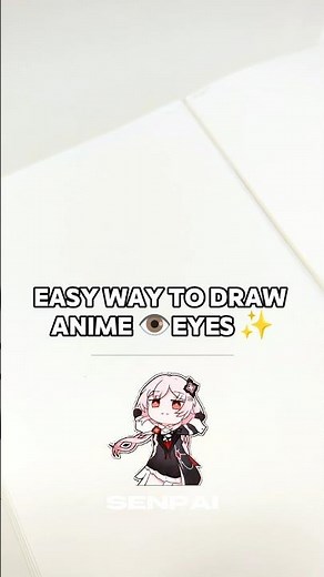 How to Draw Anime Eyes EASY for Beginners (Step-by-Step!) #HowToDrawAnimeEyes