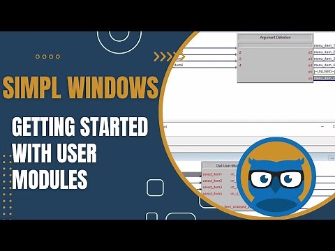 Creating Crestron SIMPL User Modules