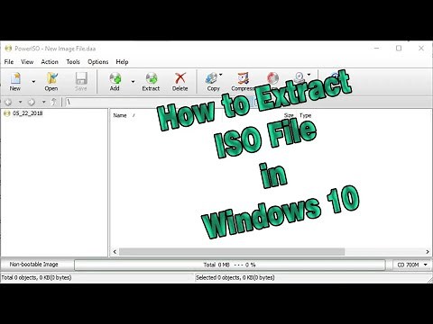 How to Extract ISO Image Files to PC using PowerISO Tutorials for Beginners