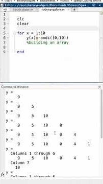 MATLAB: for loop running total and building an array