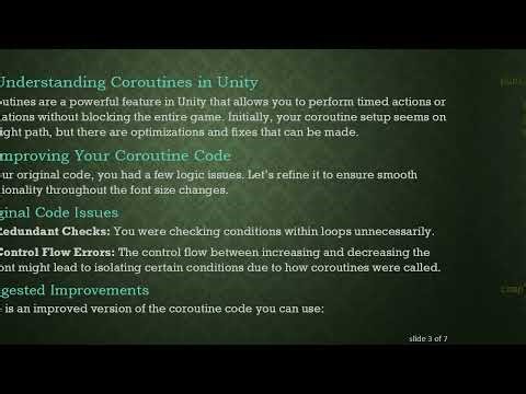 Create a Breathing Font Effect in Unity: A Guide to Using Coroutines