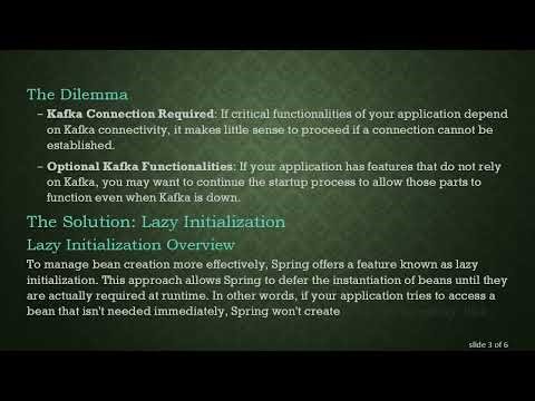 How to Continue Spring Kafka Startup Even on Connection Failures