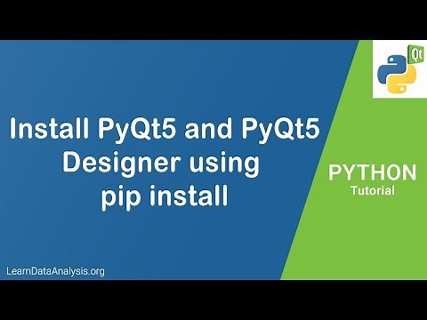 Install PyQt5 and PyQt5 Designer using pip install in Python | Python PyQt Tutorial