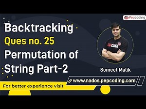 Permutations of a String - Part 2 | String Permutation Algorithm Explained with Code