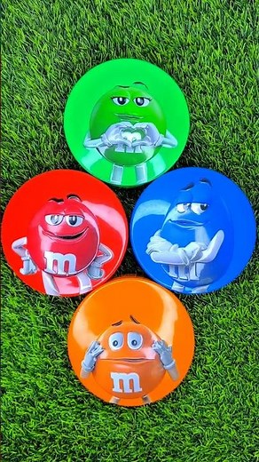 Minutes Satisfying with Rainbow M&M'S Candy Unpacking From Glossy Containers ASMR Beads Surprise