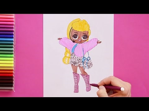 How to draw L.O.L. Surprise! O.M.G. Lady Diva