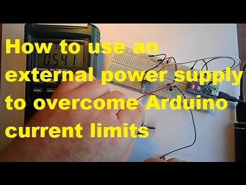 How to use an external power supply with arduino