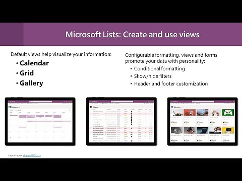 Microsoft Lists: Create and use views
