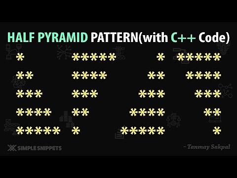 Simple Triangle/Half Pyramid (With C++ Code) Part 1 | Pattern Printing Programs