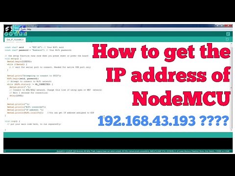 How to find the IP Address of a NodeMCU || #IoTseries || Project 3 || Rudra DIY Crafts