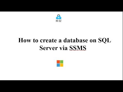 How to create a database on SQL Server via SSMS