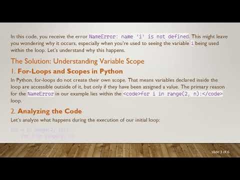 Understanding Variable Scope in Python's For-Loops: A Deep Dive