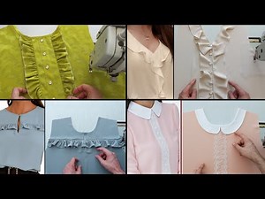 ✅️ [ 4 ] Amazing Ways to design different necks for your outfits 💯 sewing technique ❤️