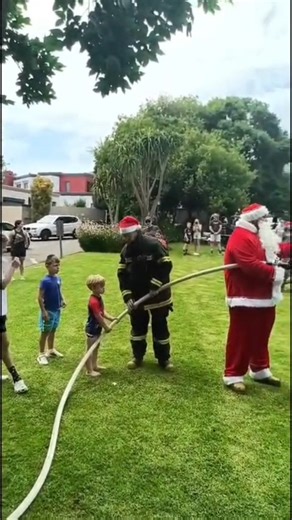 SCP Private Fire Search & Rescue supported a year-end event at Brooklands Estate. Kids enjoyed the fire engine, Help 24 ambulance, and a water-spraying SCP Santa Claus! #SCPSECURITY #COMMUNITY #GAUTENGTRAFFICPOLICE | Suburban Control Centre