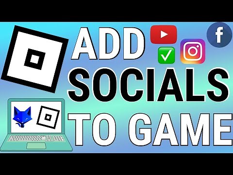 How To Add Social Links To A Roblox Game / Experience
