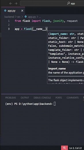Build a CRUD API with Flask in 5 Minutes Quick Python Backend Tutorial p1 #programming