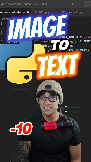 Imagenes a texto con python. #python #programacion #pytesseract | Pildoras de programación