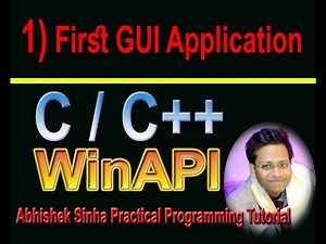 1st GUI program using WinAPIC, C++| in Hindi/Urdu|Win32 API|GUI App by Windows API