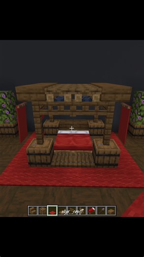 Minecraft Bedroom Build 🛏️ | Simple & Aesthetic Interior Design#minecraft