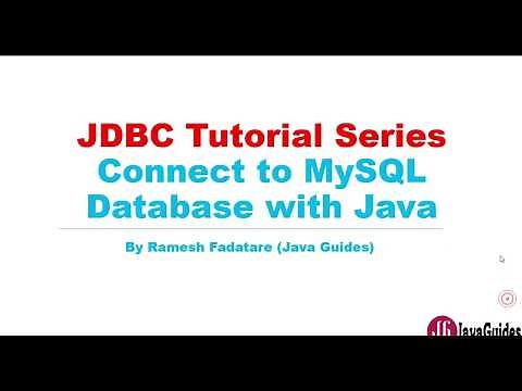 JDBC Tutorial - Part 2: Connect to MySQL database with Java