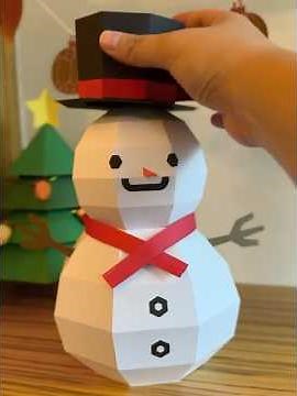 3D Paper Snowman ⛄️