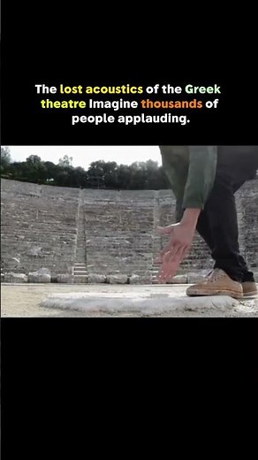 Ancient Greek Theatre: No Mic, Yet Everyone Heard It 😳
