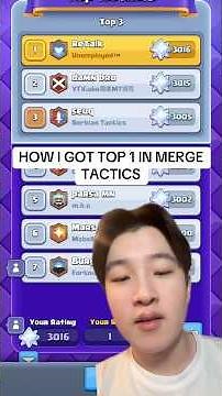 How I Got Top 1 in Merge Tactics Using the King!