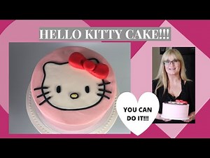 How to make a Hello Kitty Cake l Beginner Cake Decorating Tutorial