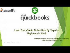 01 QuickBooks online Setup & Overview | QUICKBOOKS ONLINE (2021) | Accountant4U.in