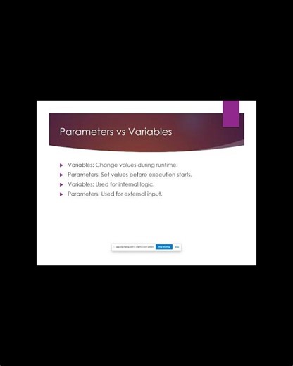 "SSIS Parameters & Variables Explained 🚀 #BigData #Cloud #AI #LearnSQL #DBAStarterKit" #SSIS #ETL