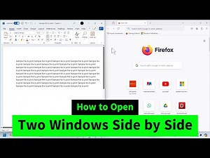 How to Open Two Windows Side by Side | Windows 11 Tips & Tricks