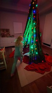 Easiest Christmas tree I ever put up (how I did it in the comments!) 🎄