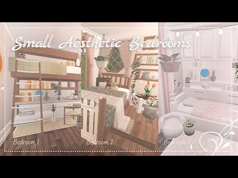 3 Small Aesthetic Bedroom Ideas | Bloxburg Speed Build | It's SummerRose