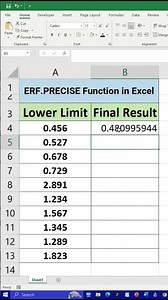 📐 ERF.PRECISE Function in Excel – Step by Step Tutorial! 💻
