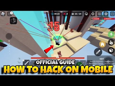 how to HACK ON MOBILE in roblox bedwars! iPhone iPad Android official guide!