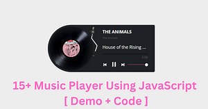 15  Music Players Using JavaScript [ Demo   Code ]