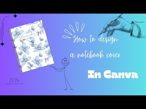 Guide to simple notebook cover design using Canva in 2025