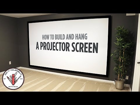 How to Build and Hang a Projector Screen