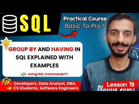 GROUP BY & HAVING Clause in SQL in 10 Minutes | Urdu Tutorial