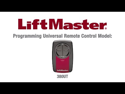 How to Program the LiftMaster 380UT Universal Remote Control