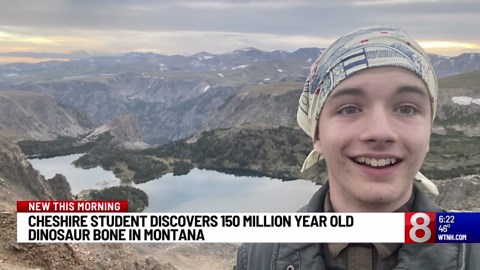 Cheshire Academy student discovers 150 million-year-old dinosaur bone