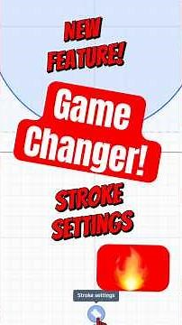 Brand NEW Tinkercad Feature! Add Stroke Width to a SKETCH! 💯🔥