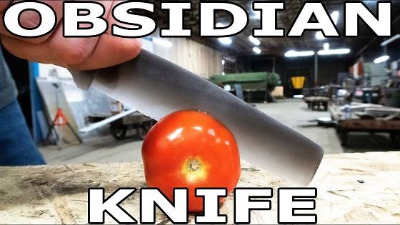 Worlds Sharpest Knife Obsidian vs 60,000 PSI Waterjet