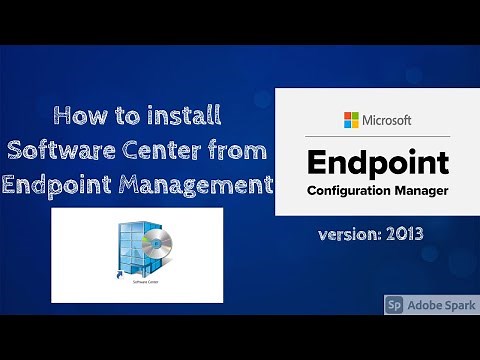 How to install Software Center from Endpoint Manager. #SCCM #SoftwareCenter