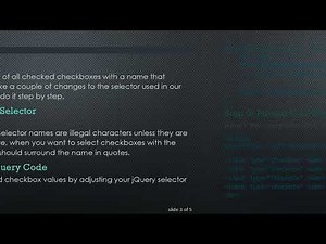 Mastering jQuery: How to Get All Checked Checkbox Values