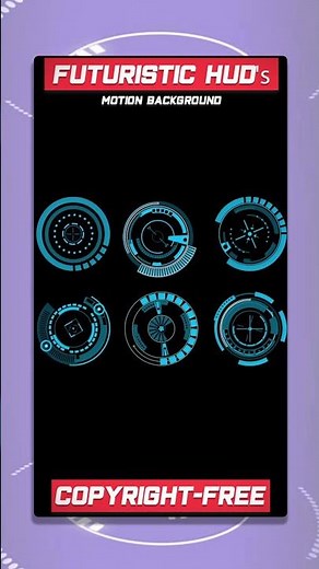 Futuristic Sci-Fi HUDs with Hi-Tech Backgrounds and After Effects | Hud Stock Video #hud